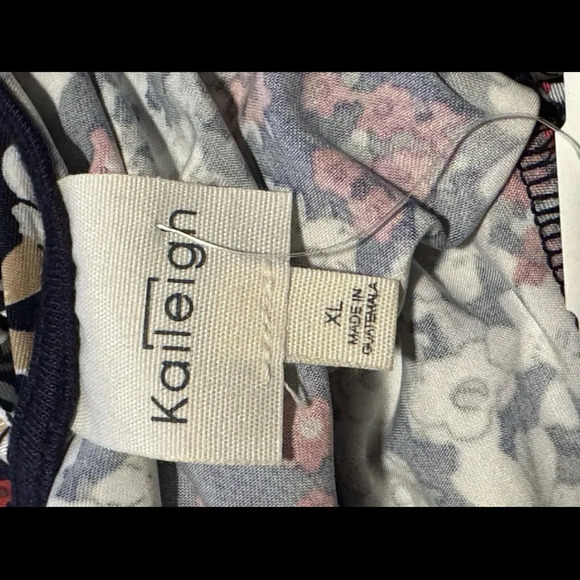 Stitch Fix Womens Kaileigh Amandine Faux Wrap Maroon Floral Knit Dress XL - Picture 7 of 9